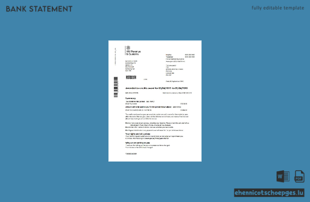 Beispieltext zur Gewährung von Steuergutschriften durch die britische Steuerbehörde (HM Revenue and Customs)